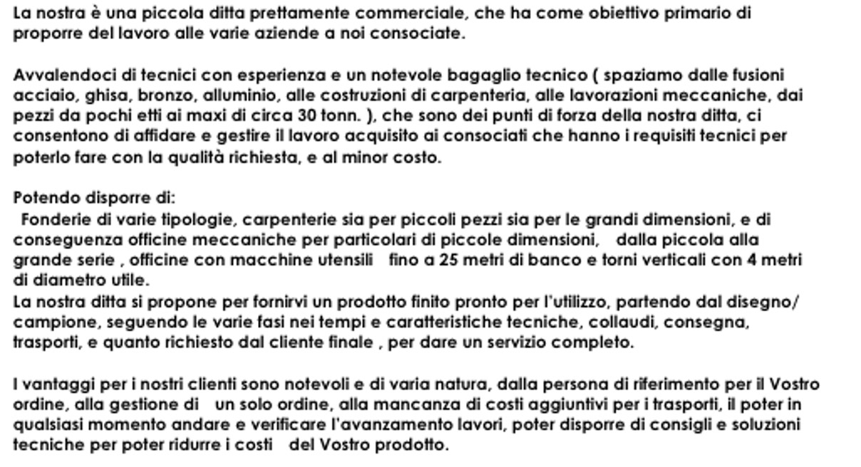 Presentazione aziendale